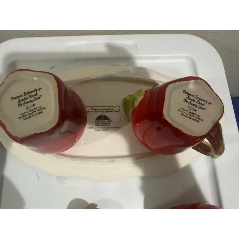 Cracker Barrel Vintage Apple Serving Set